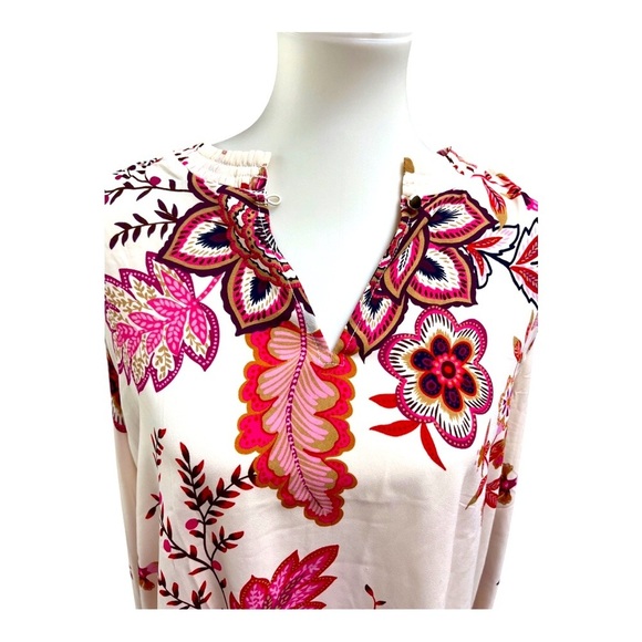NWOT Ann Taylor LOFT Floral and Paisley Blouse - Picture 1 of 7